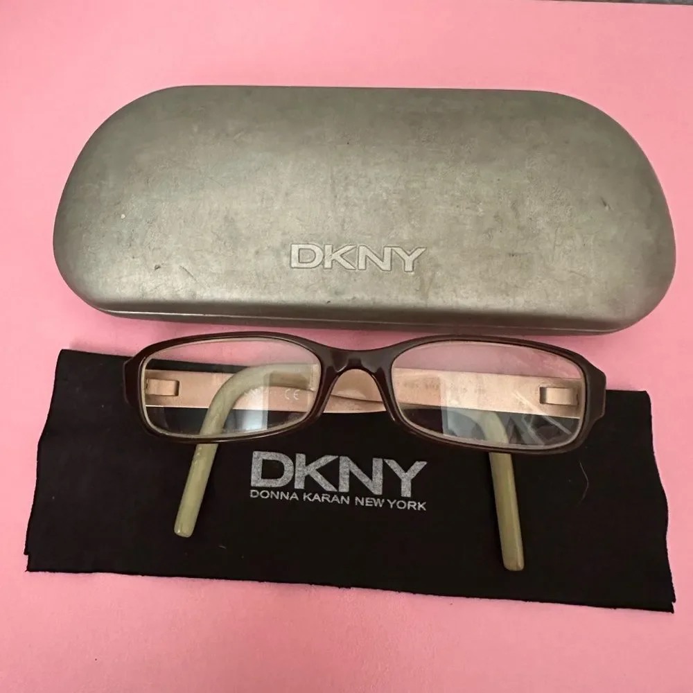 Donna Karen New York - brown DKNY Glasses with Case